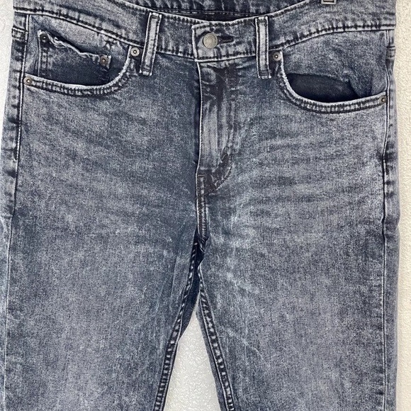 Levis 511 Size 32x30 Charcoal Grey Premium Slim Fit Men's Denim Jeans - Picture 6 of 10